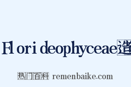 Florideophyceae造句是什么意思的图片